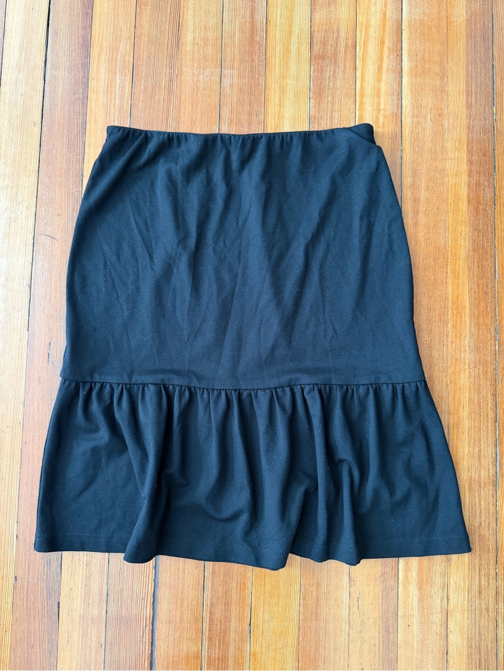 Sara Campbell Trumpet Skirt with Ruffle Hem